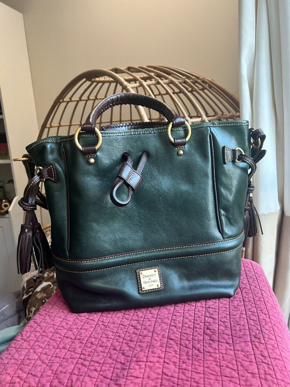 Dooney & Bourke Florentine Buckley Bag Ivy Green (Rare!)